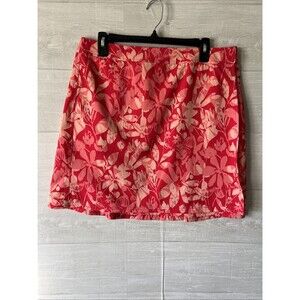 Rip Skirt Hawaii Camo Floral Print Wrap Skirt Size Large Side Pockets